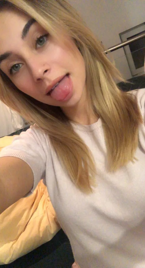 Small horny brunette