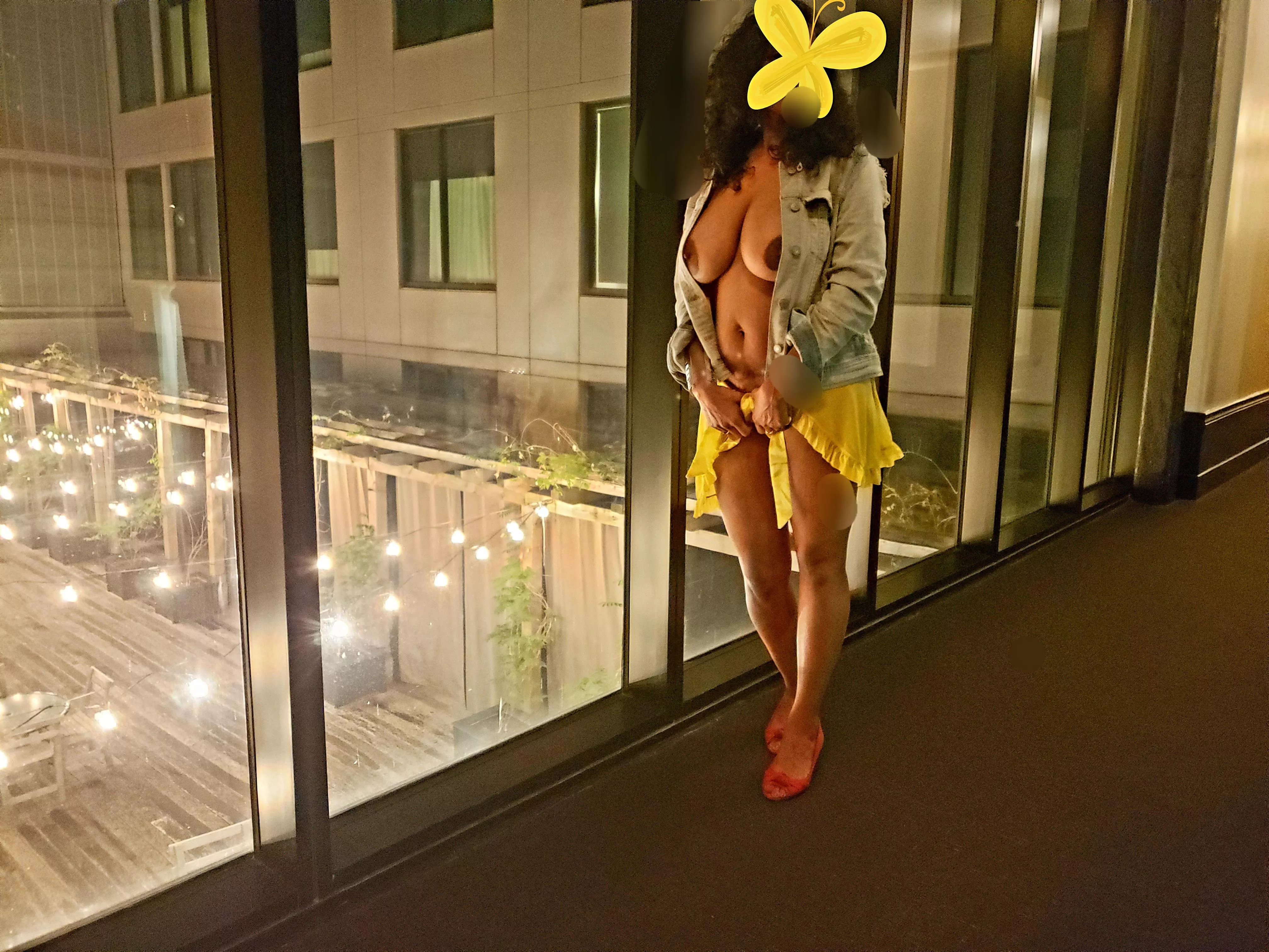 The Lights [F]rom an outdoor restaurant illuminates this scene :)