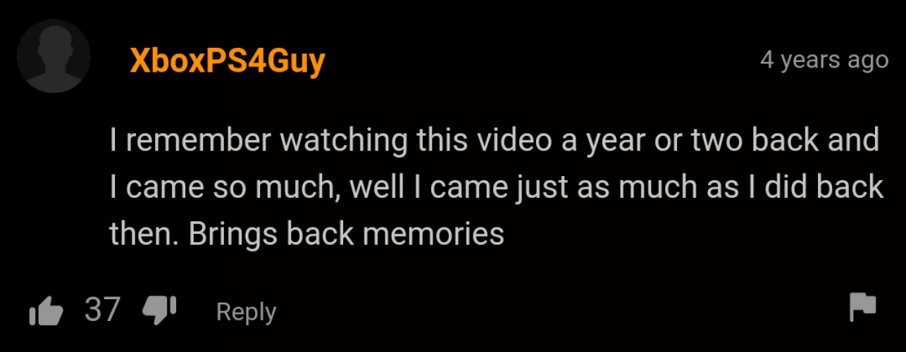 The moment you start watching porn for the sentimental value.