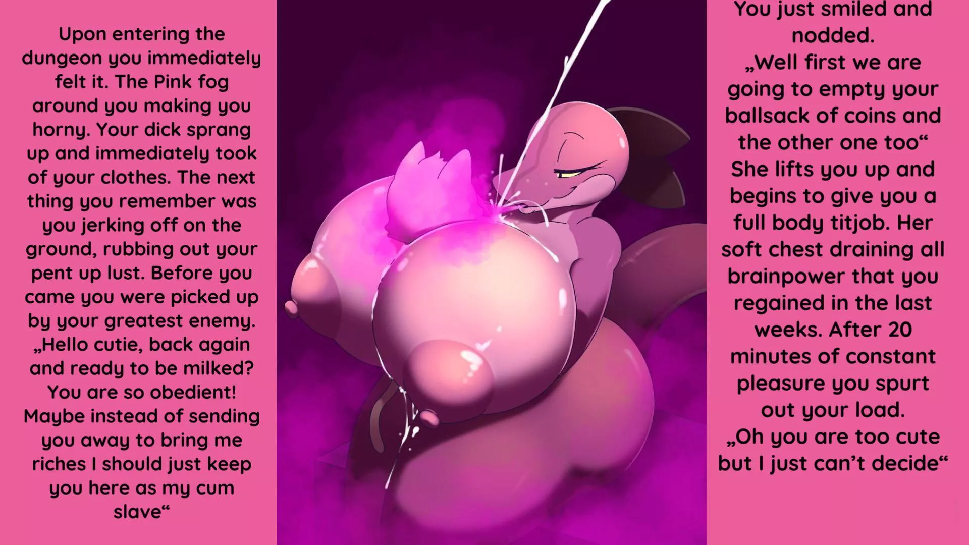 The Pheremone Dungeon [femdom] [Pheremones] [mind control] [big breasts] Artist: Rime the Vixen (choose next caption in the comments)