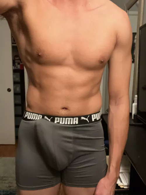 This underwear really shows off my cock