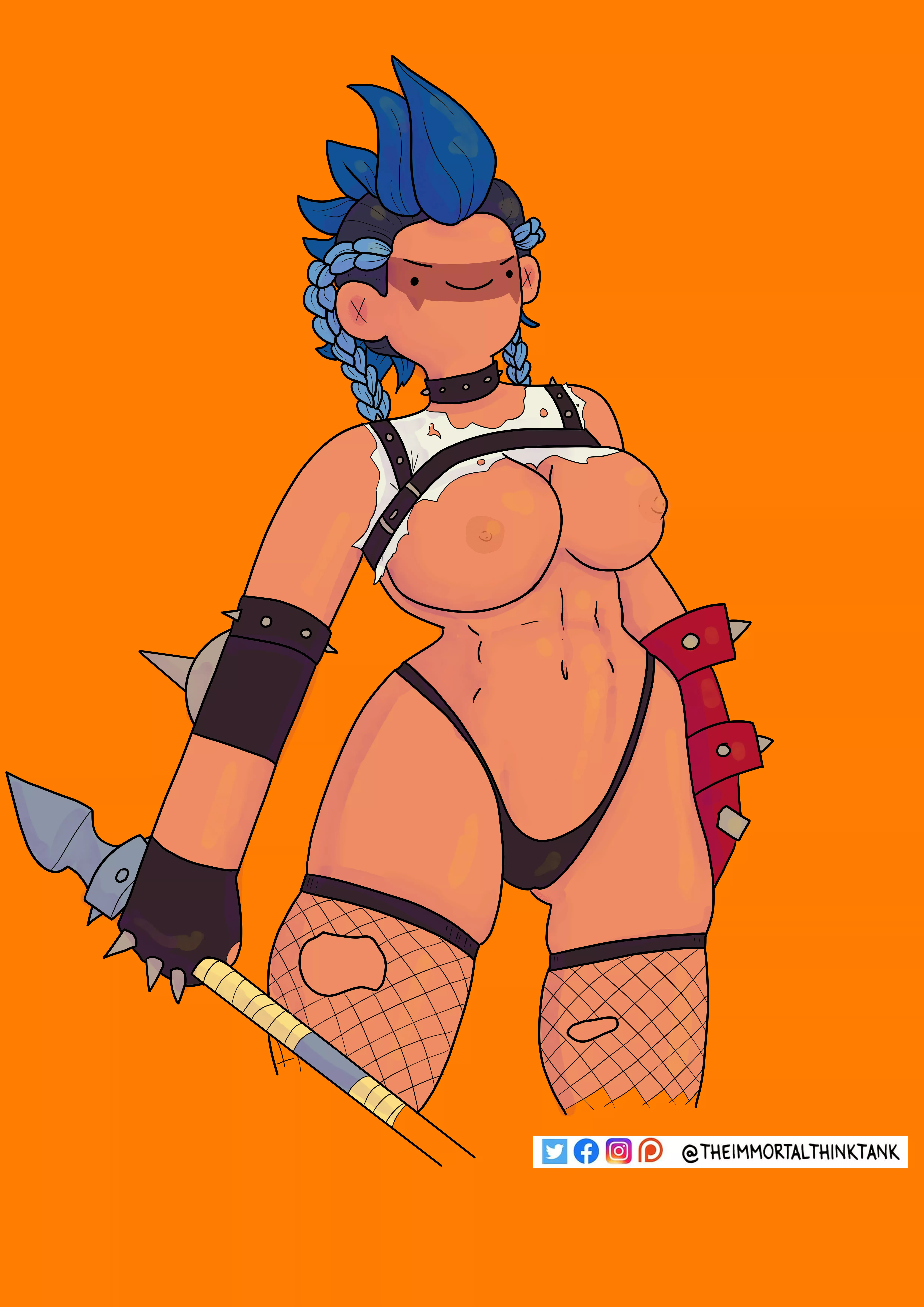 Topless Junker Queen (The Immortal Think Tank)