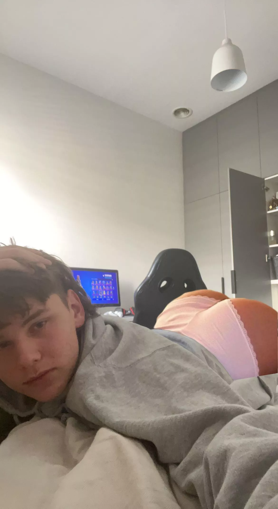 What would u do if i walked in on me like this?