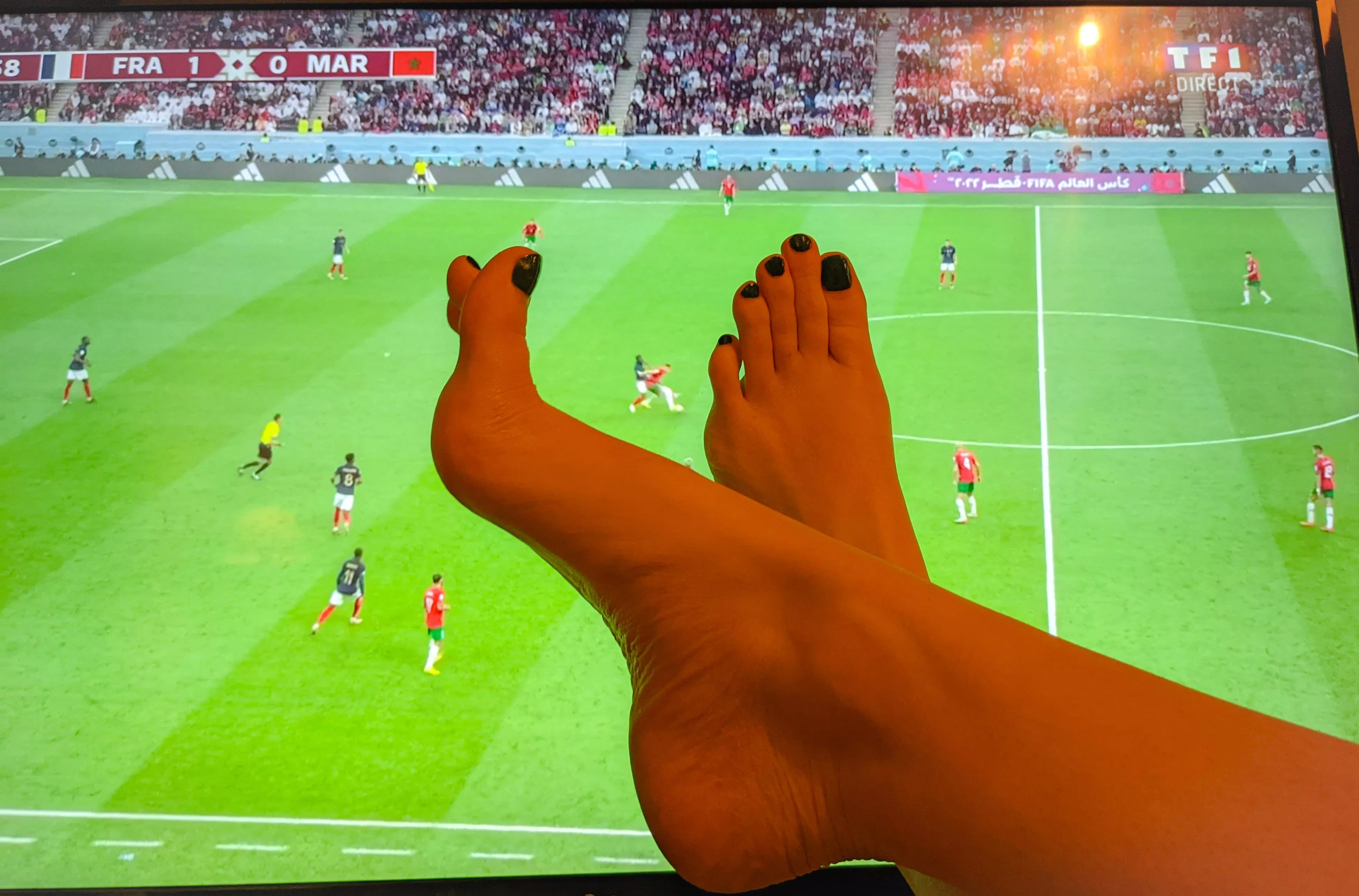 What would you rather watch: football or my feet?