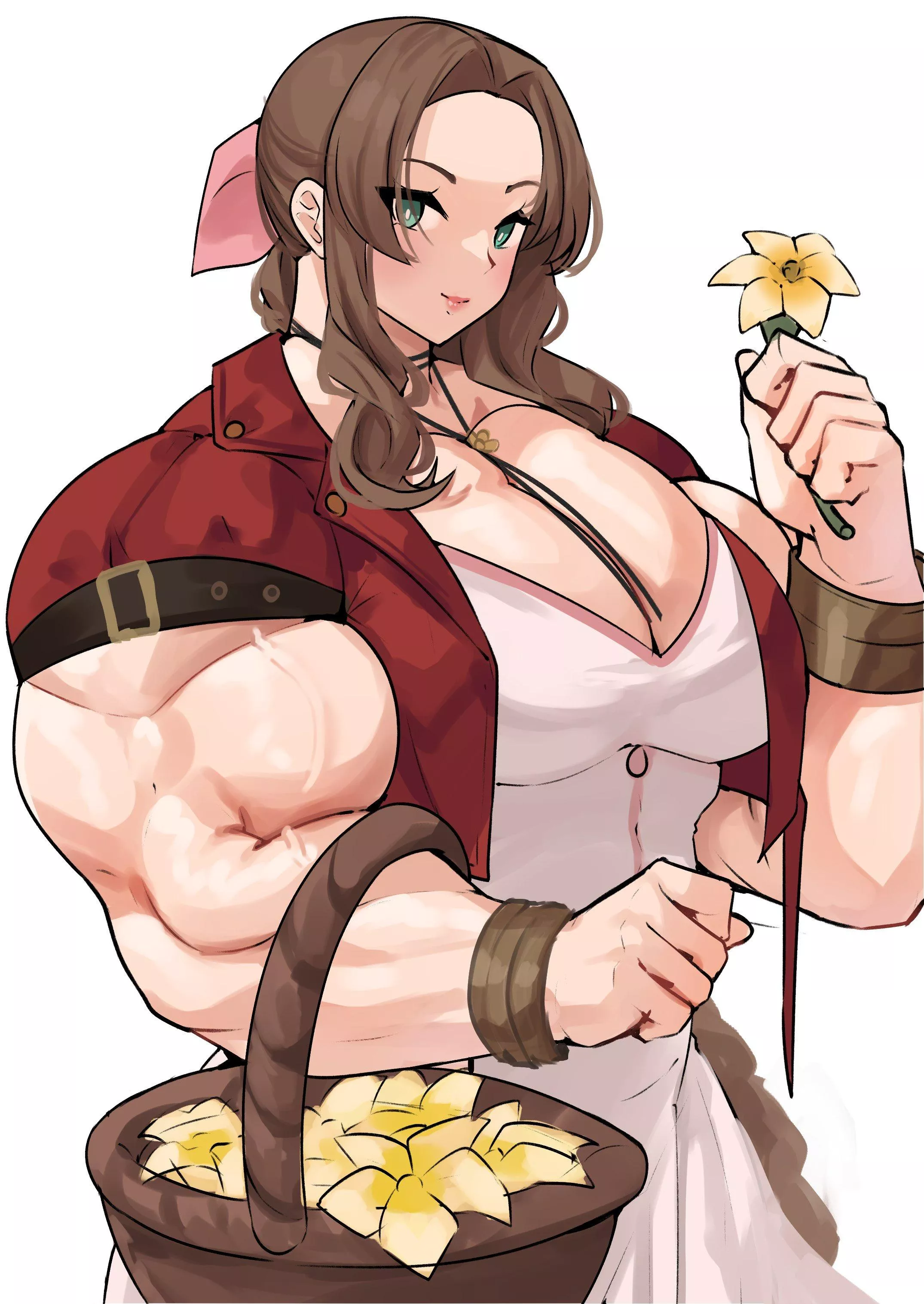 a flower for you (@musctonk) [Final Fantasy 7]