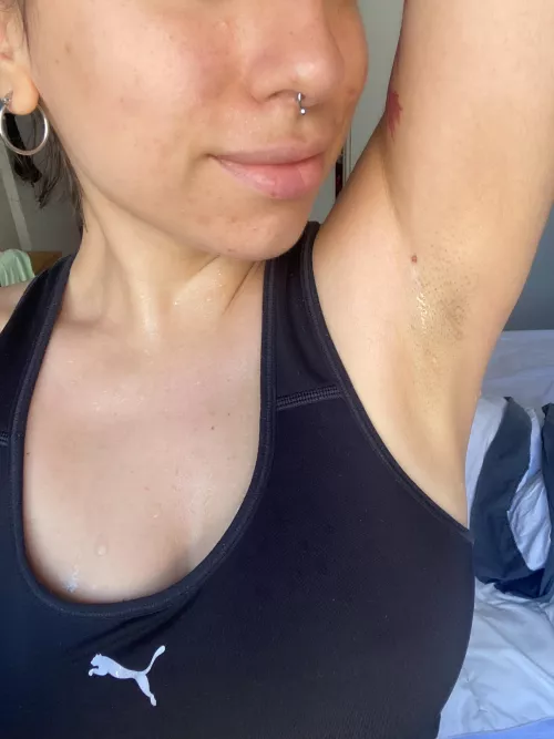 After workout. Should I lick them or shower?