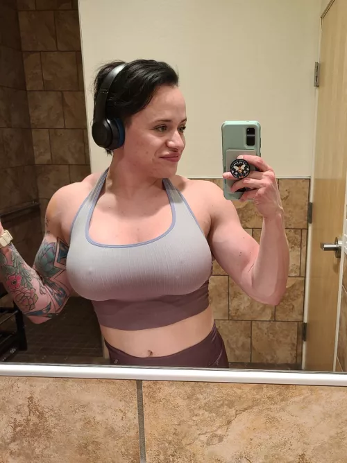 always showing through at the gym