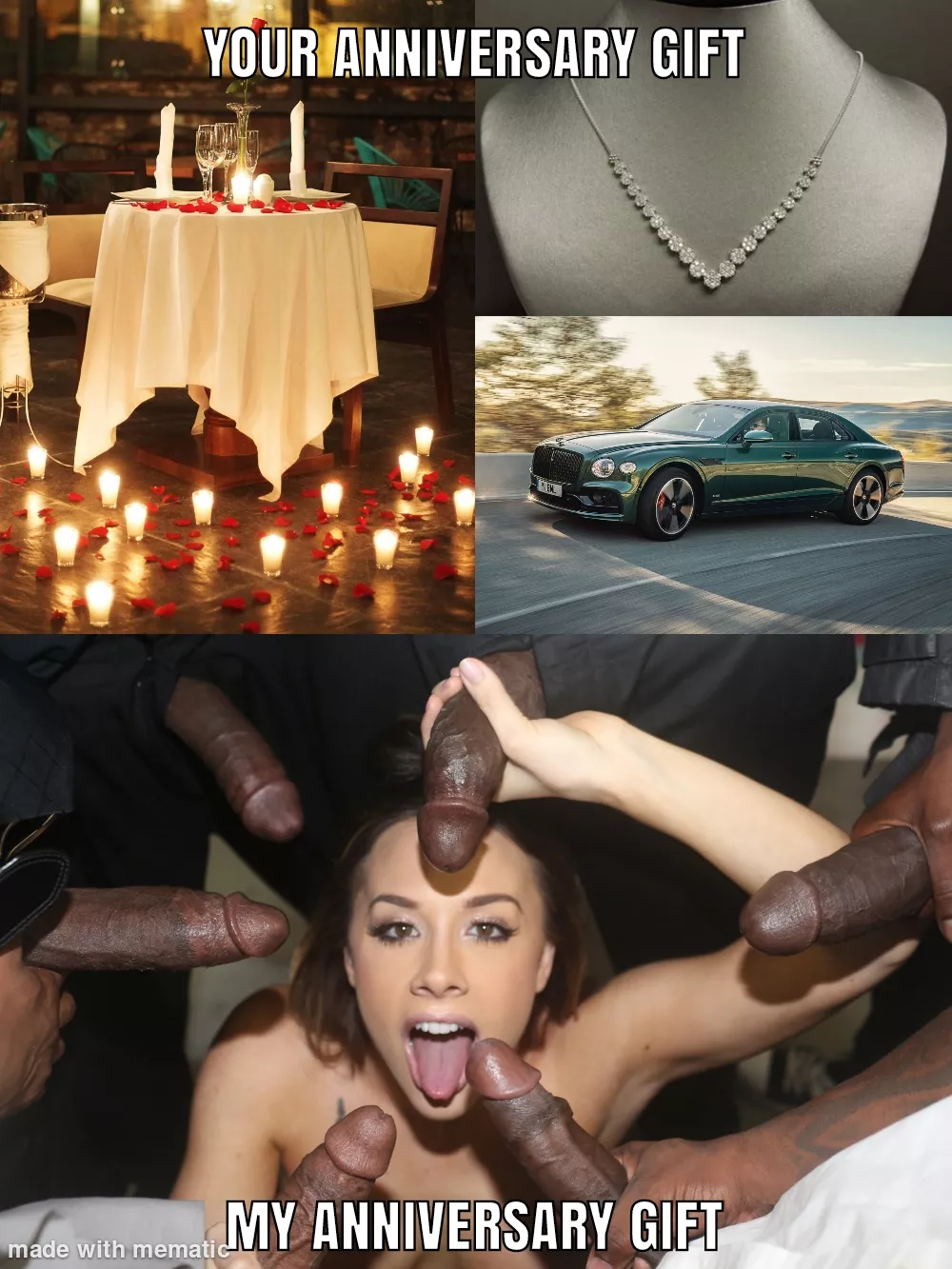 And she using her gift is the gift for me