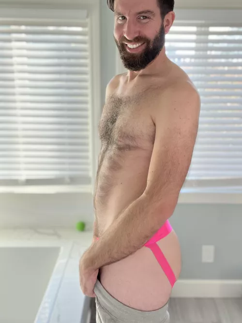 Anyone enjoy a pop of color under those grey sweatpants?