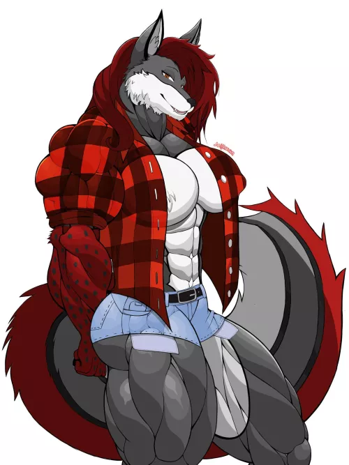 Big Red Riding Wolf (@joijiman)