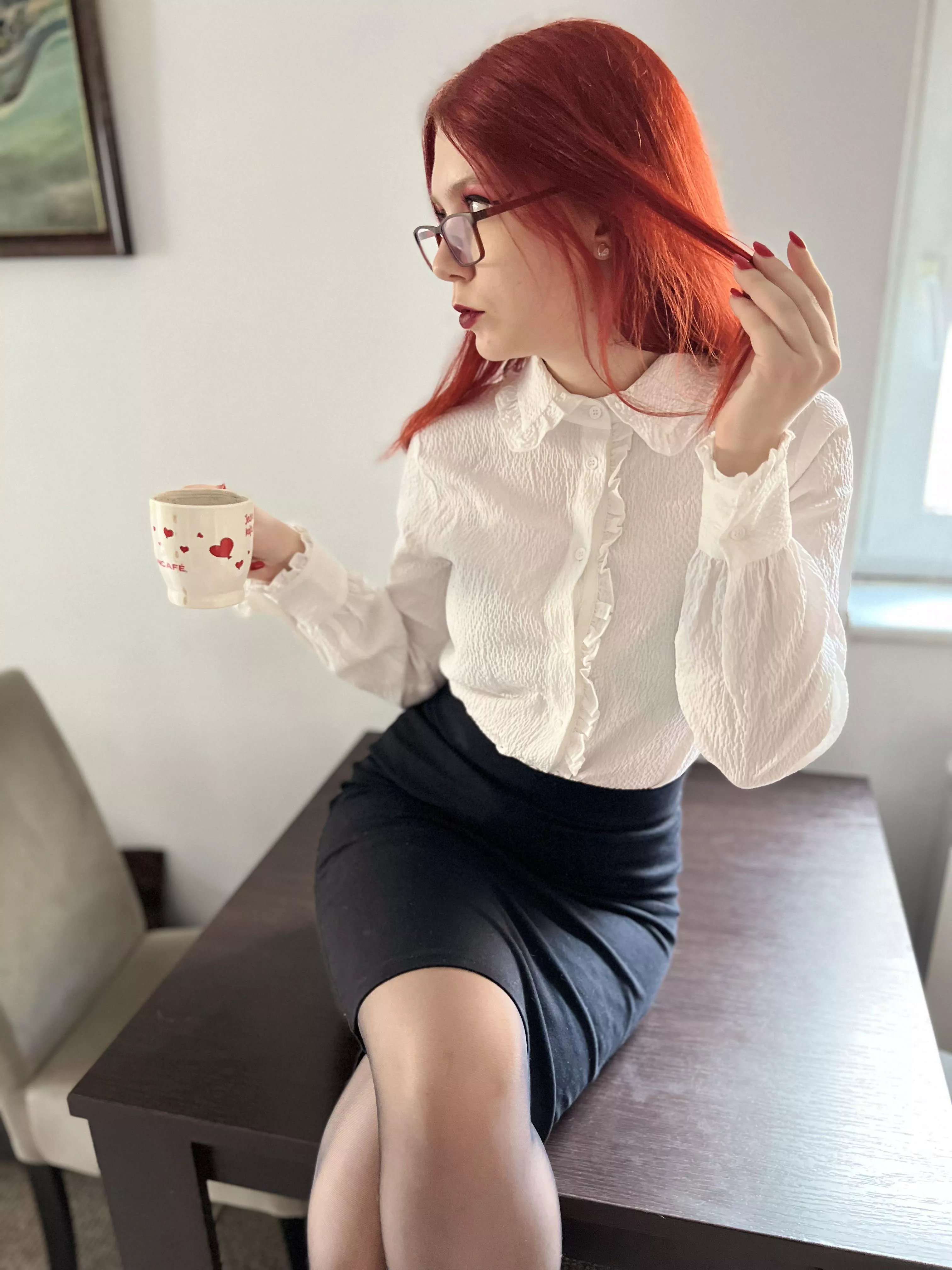 Bright red hair 🥰