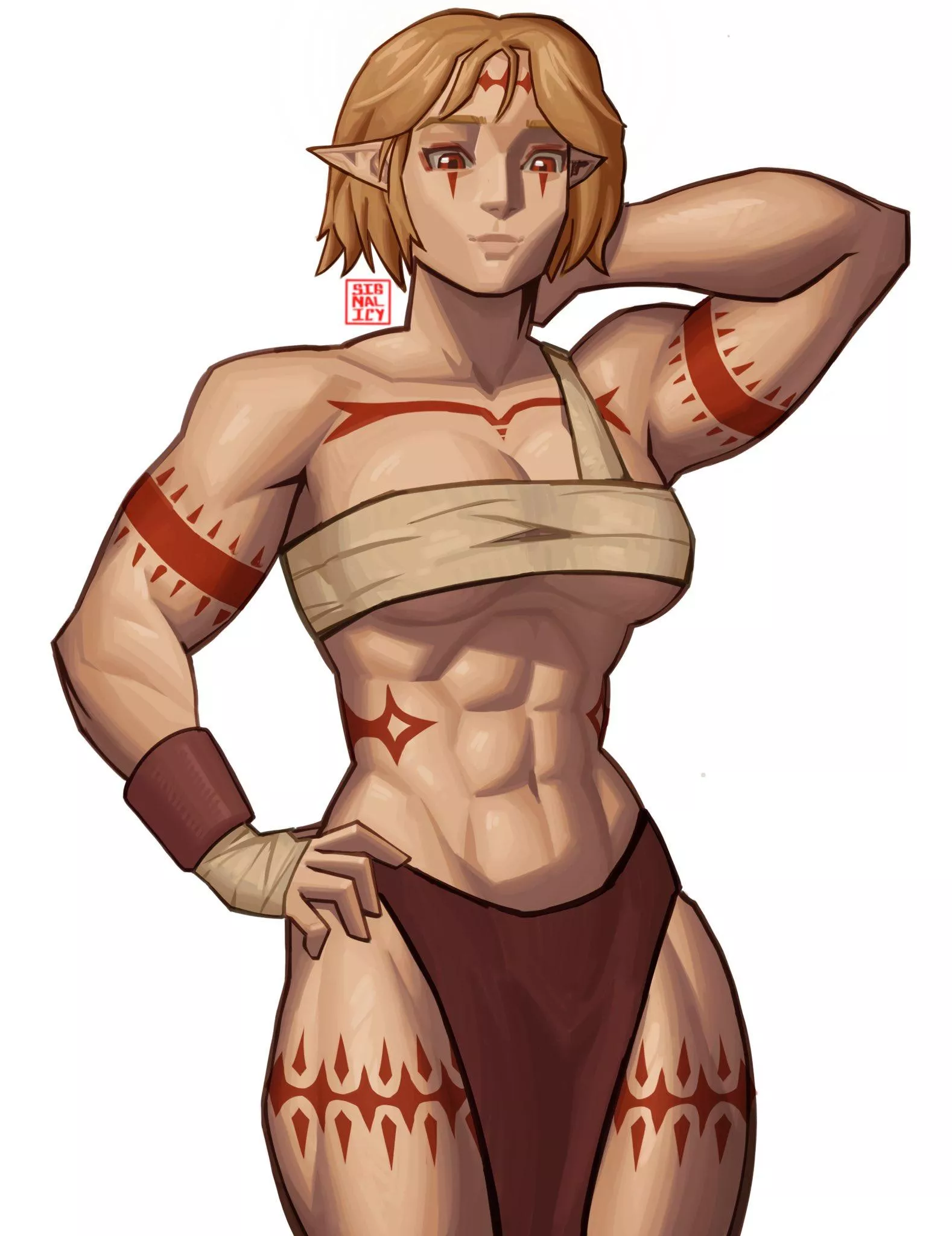 Buff Elf Warrior (@Signallcy)