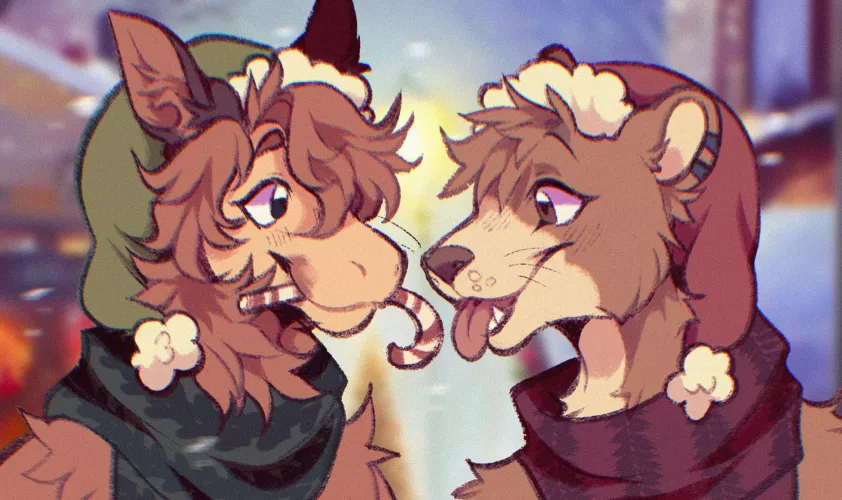 Candy cane season! (art by me)