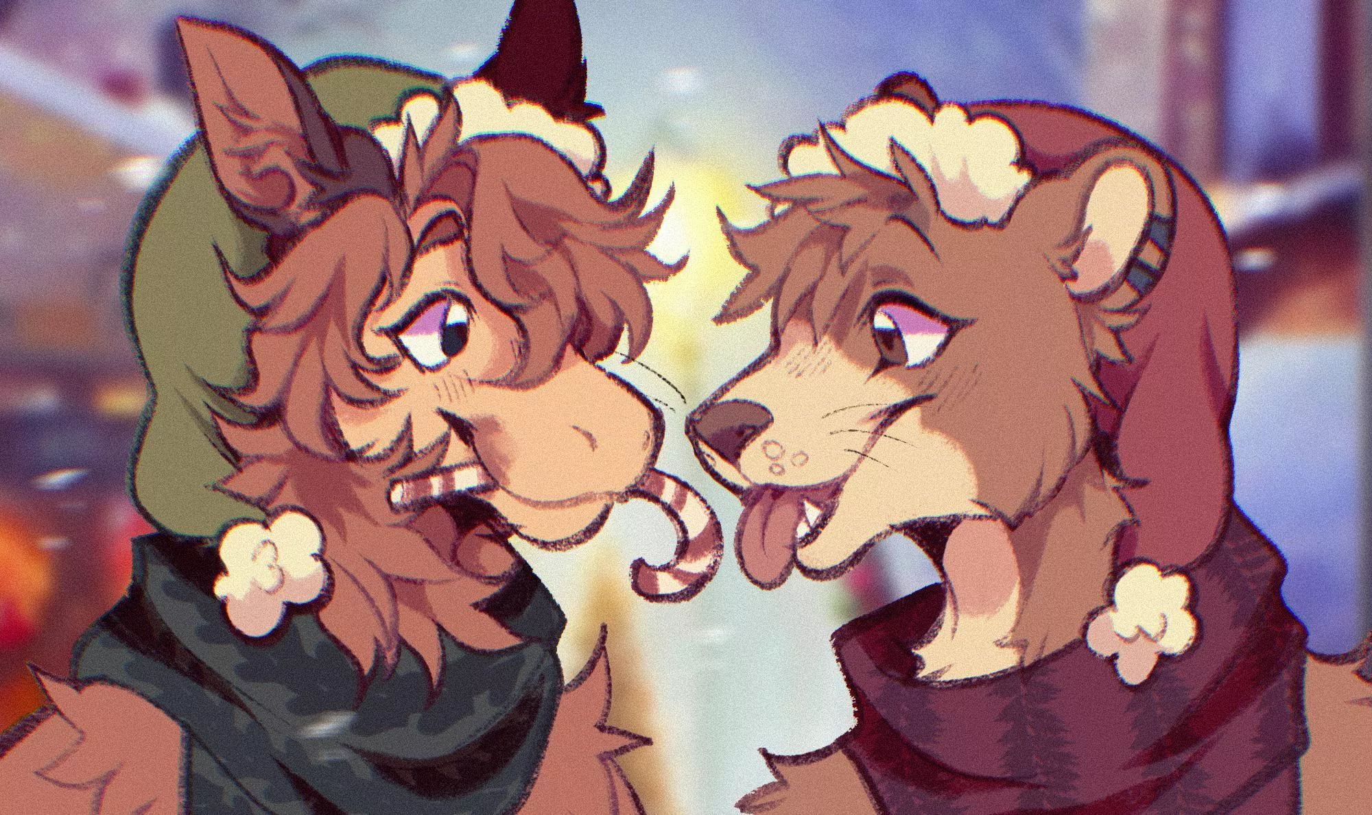 Candy cane season! (art by me)