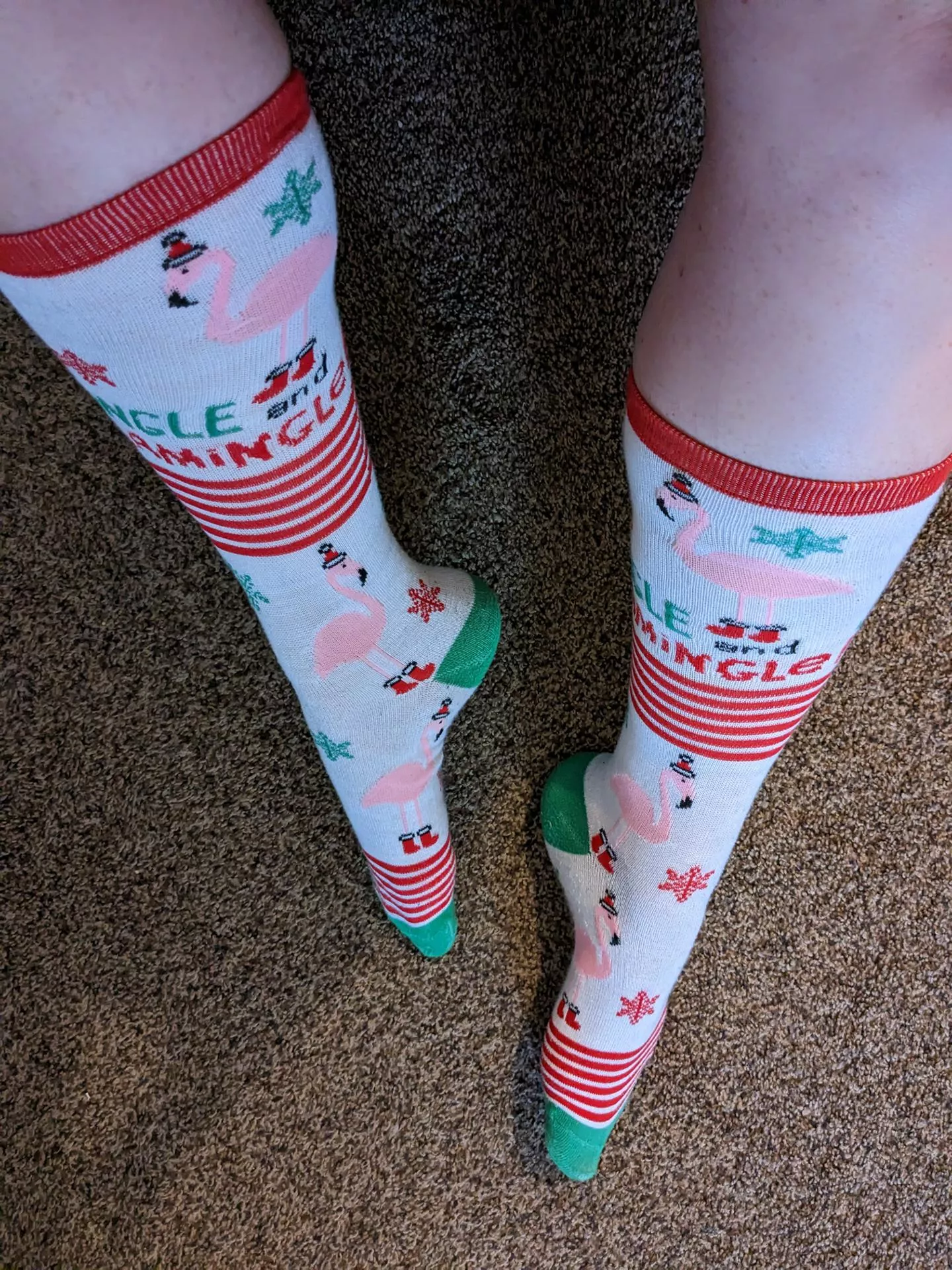 Check these week old holiday socks 🎁! Lots included ☺️ [selling]