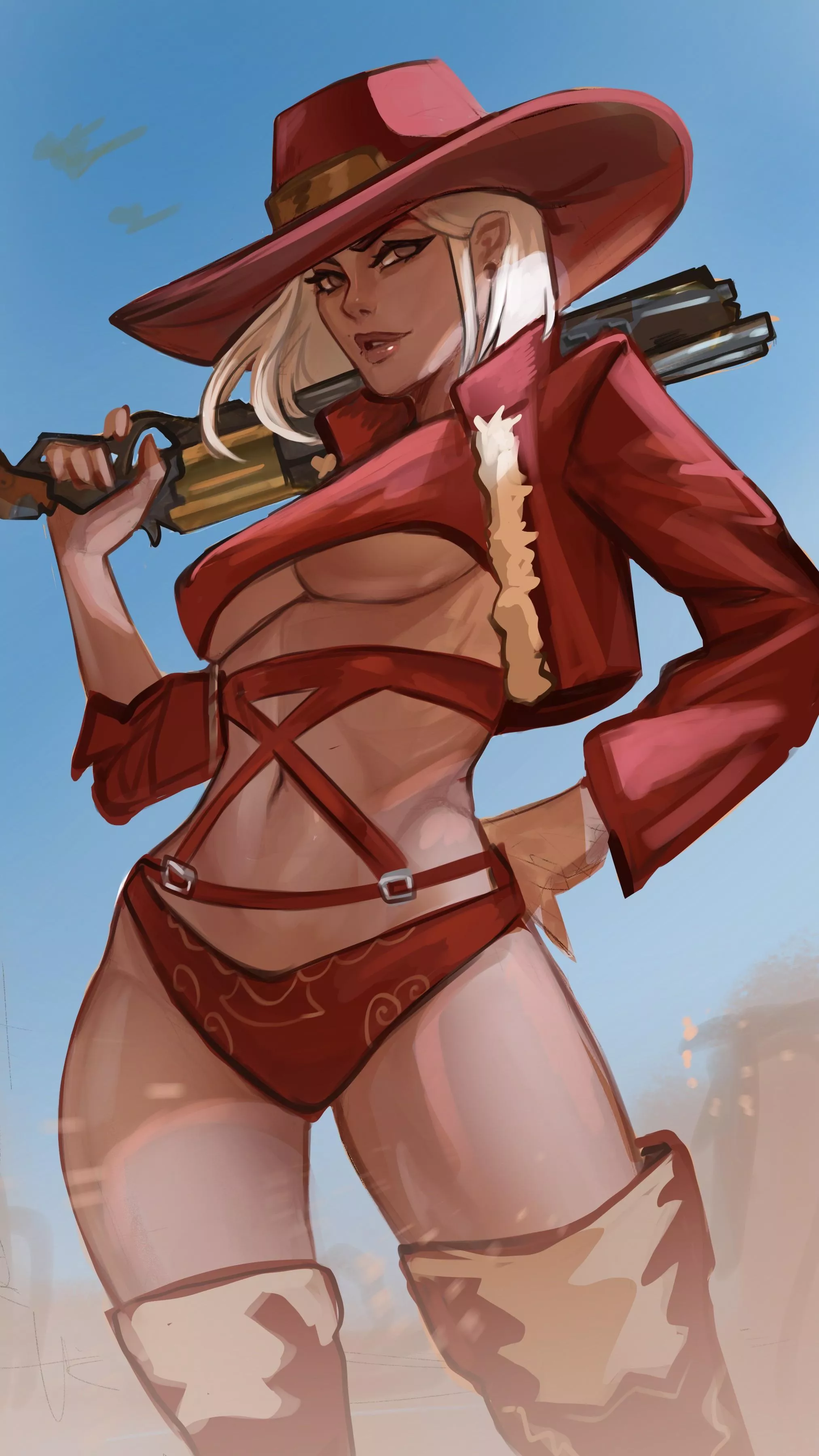 Christmas Cowgirl Ashe (OC)