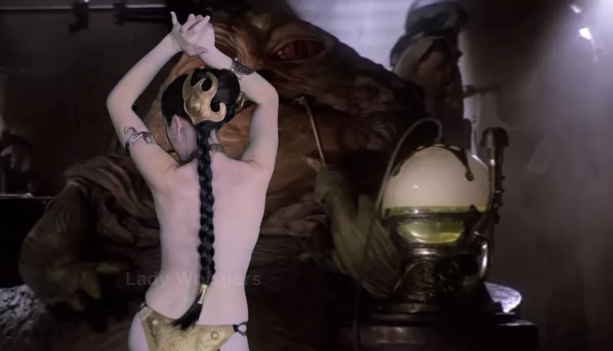 (Cosplayer is me) Leia dancing for Jabba