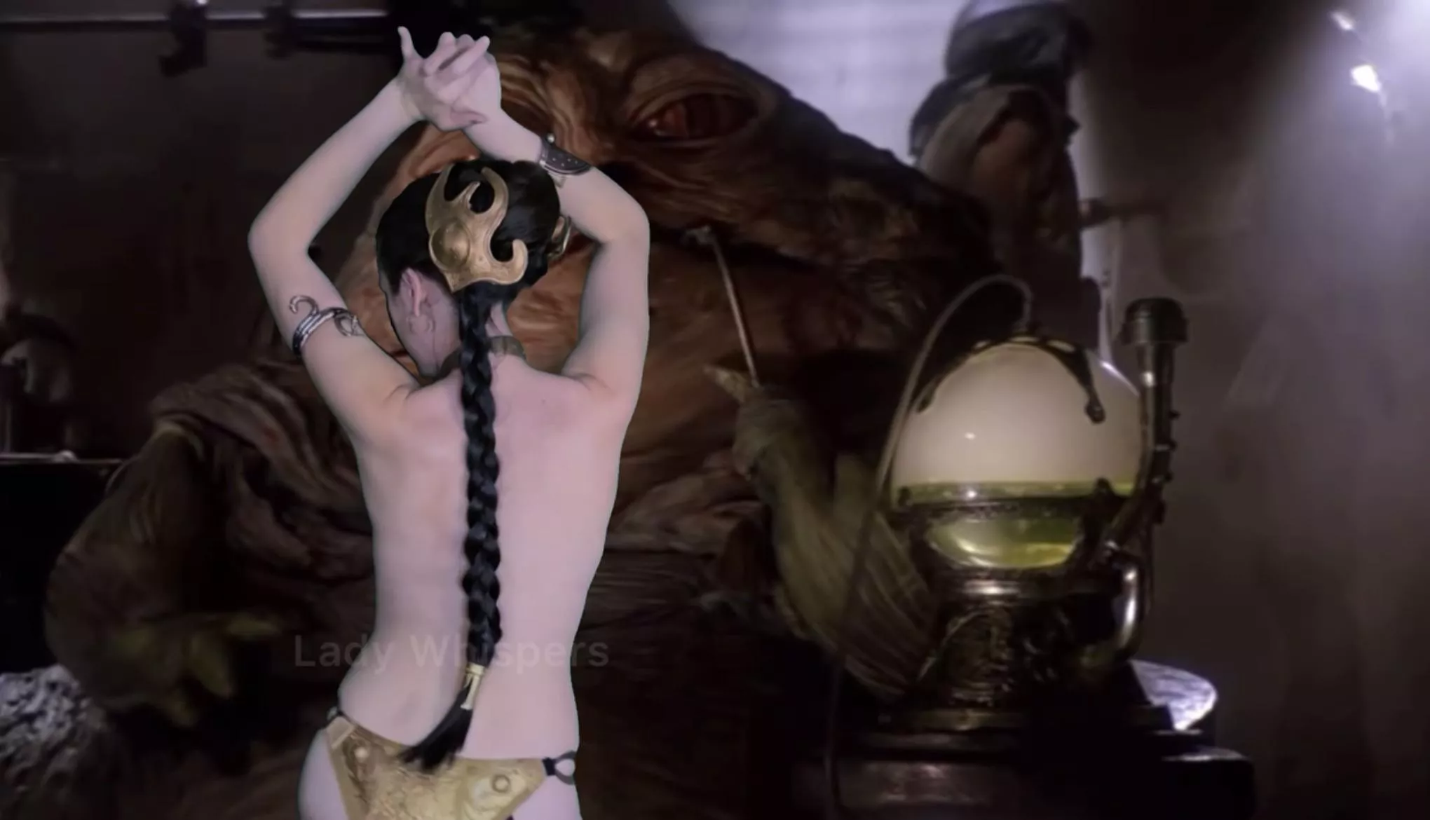 (Cosplayer is me) Leia dancing for Jabba