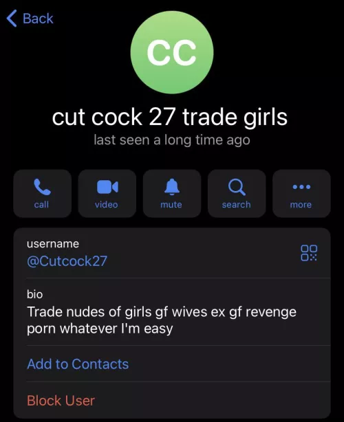 Don’t trade! Lies to get nudes with face, promises to send in return, and then doesn’t. Can’t be trusted.