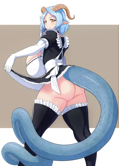 Dragon girl maid (Gavianart)