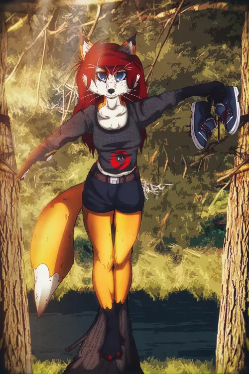 Fooling around! (Art by me: 0l-Fox-l0)