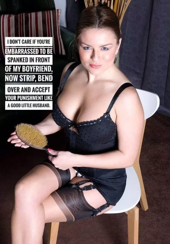 getting punished in front of her lover...how embarrassing.
