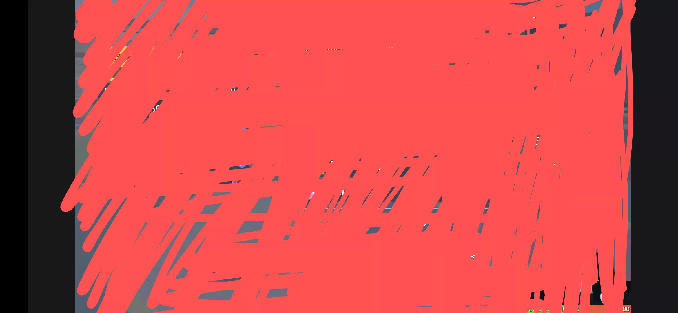 Glitch gray bars in fullscreen, with 21:9 aspect ratio device again