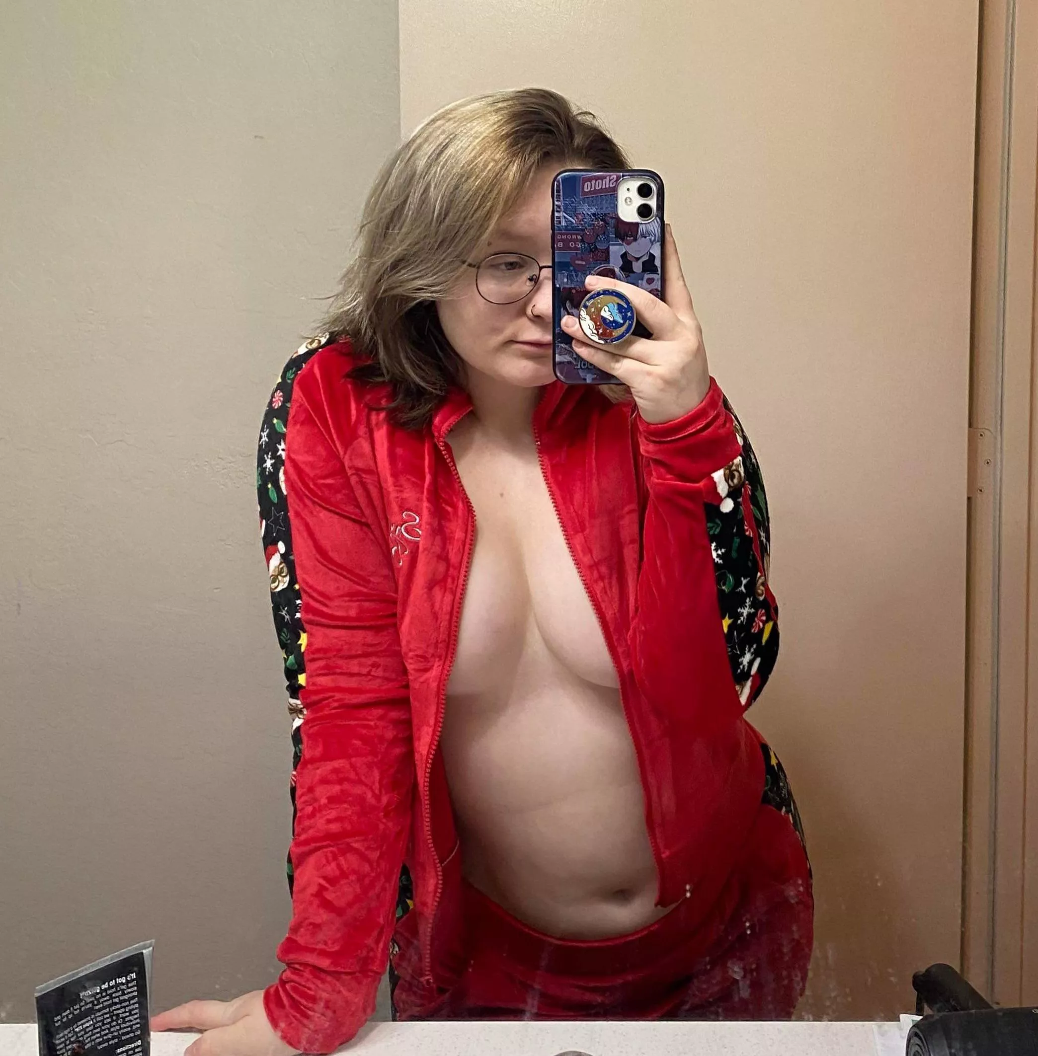 Happy holidays. I hope you like my pjs.