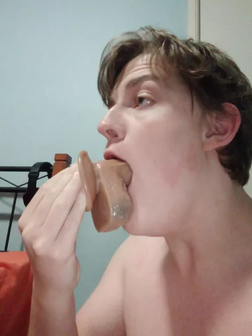 How much can you guys deepthroat?? (That dildo is 6 inches for those who are curious)