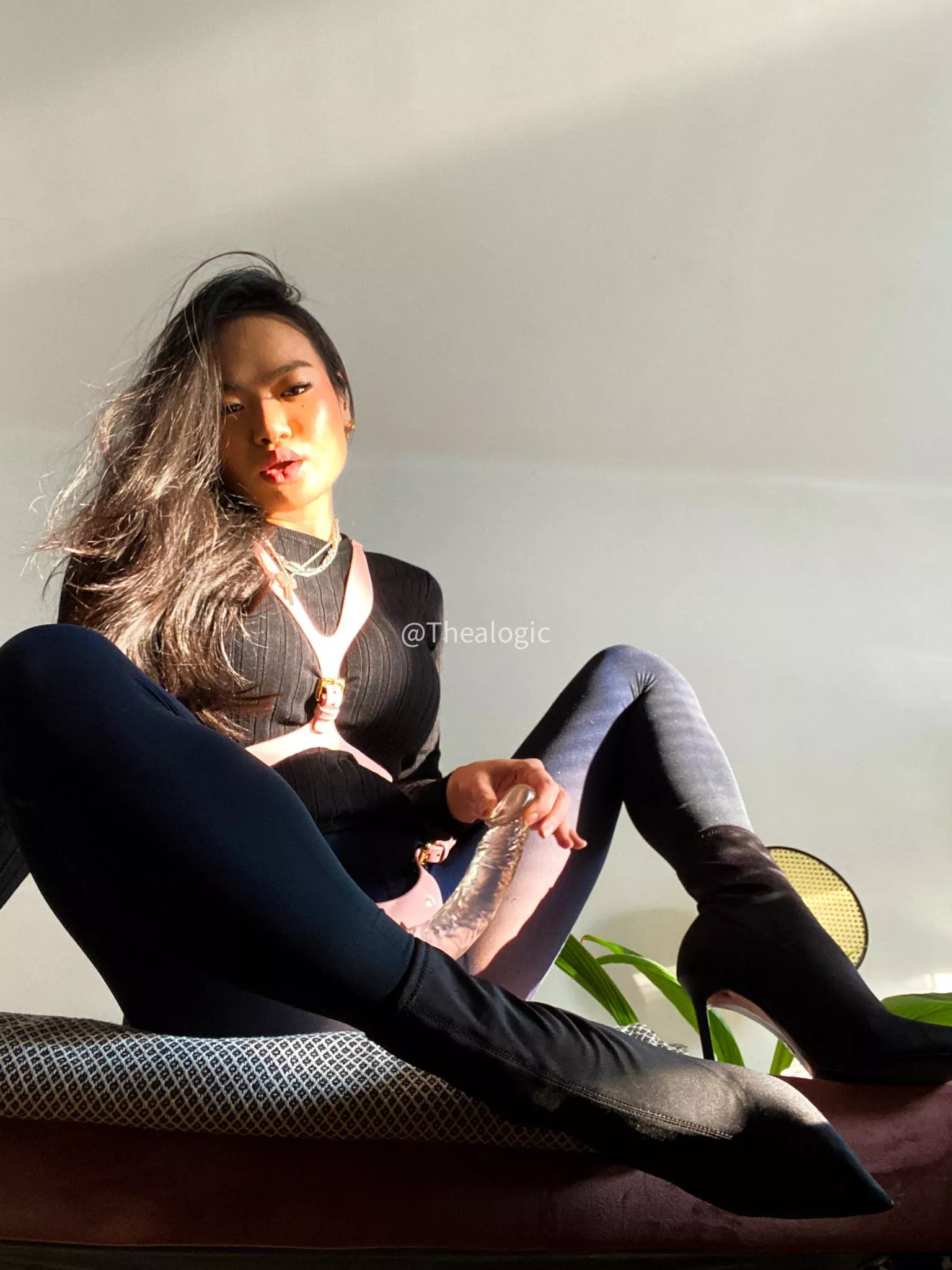 I come to your office wearing a strapon under my coat. What do you do?