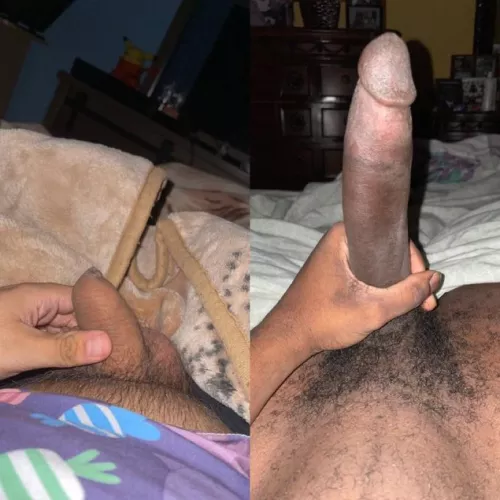 I did a cock compare with a friend. I got absolutely humiliated. (I’m on the left) My losses are now at 62. Message me if you want to make that number higher