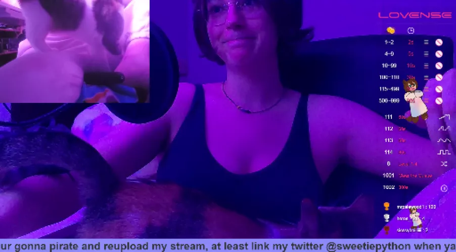 I'm TRYING to cam but my cat has too many biscuits to make :(