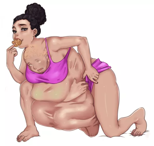 {Image} From munch to lunch ice spice takes a trip down to Sonoras gut Sonora is my original Character(Art by sniffer25) [oral vore] [F/F]