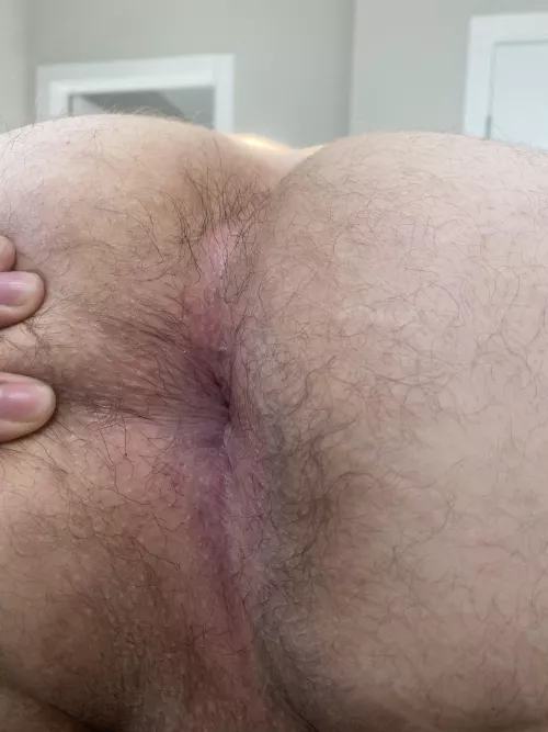 Just finished eating my boys hole, now time to wreck his pussy, anyone wanna join? 😈