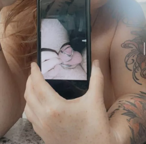 little cocks locked lovely prisoner for the week Locked for a long time❤️