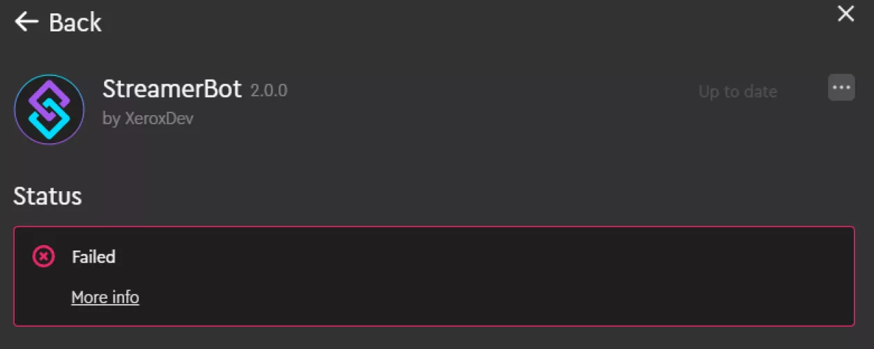 loupedeck fails to recognize streamerbot as a plugin
