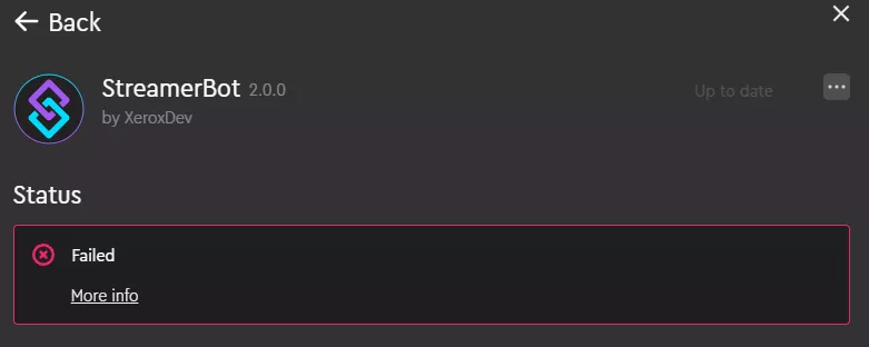 loupedeck fails to recognize streamerbot as a plugin