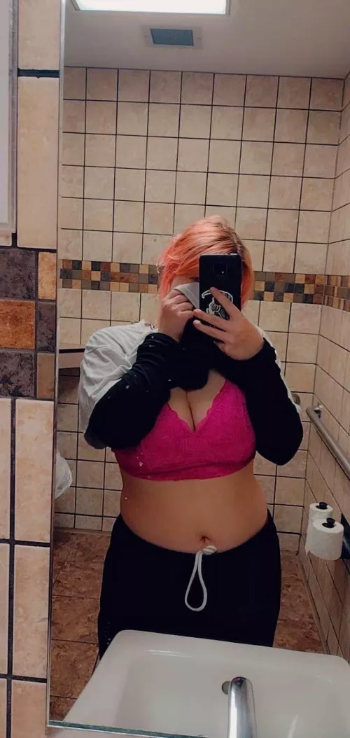 Made for a fan with the door unlocked in a public bathroom ;)