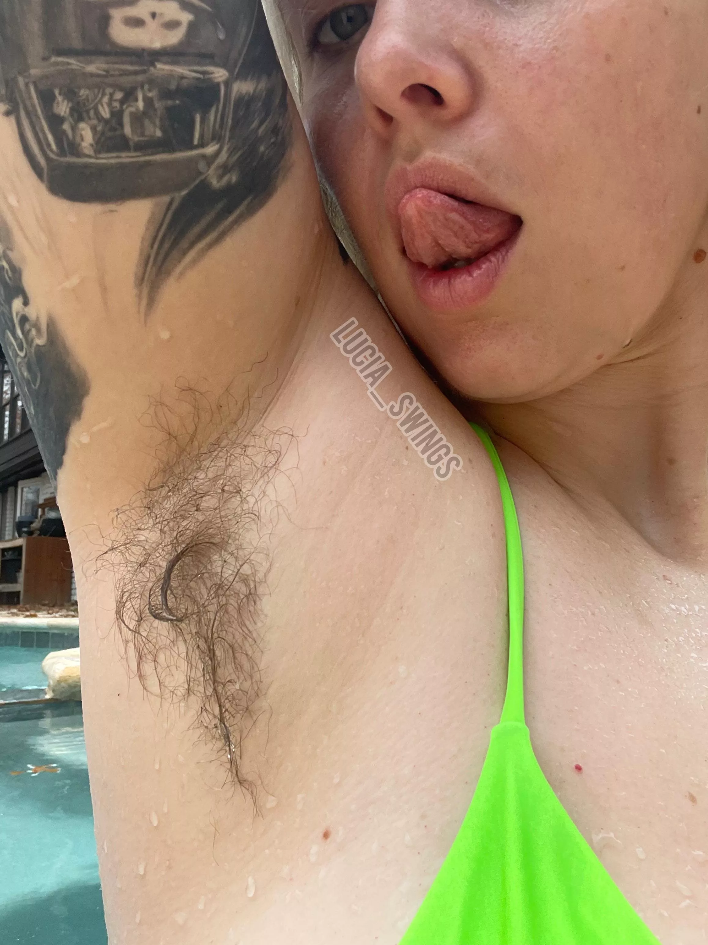 My dripping pits aren’t the only thing that’s hairy…