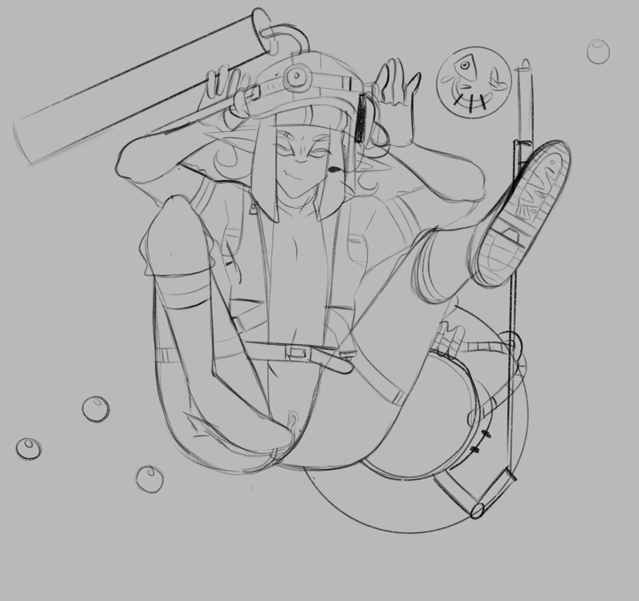 [OC] Inktoling having an embarrassing Grizzco shift