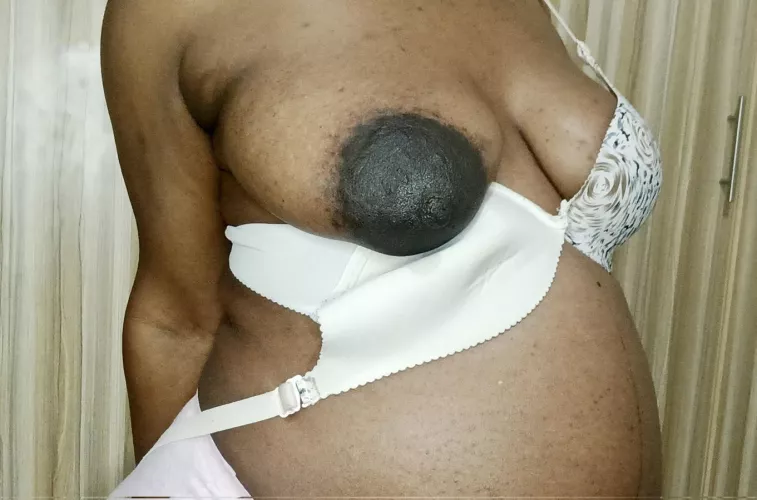 One boob and one massive nipple