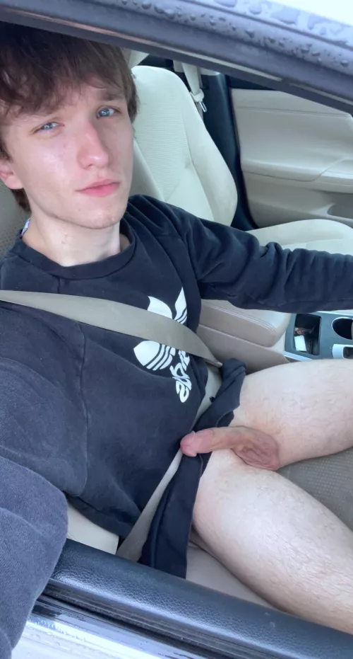 Pants down in the car 😳