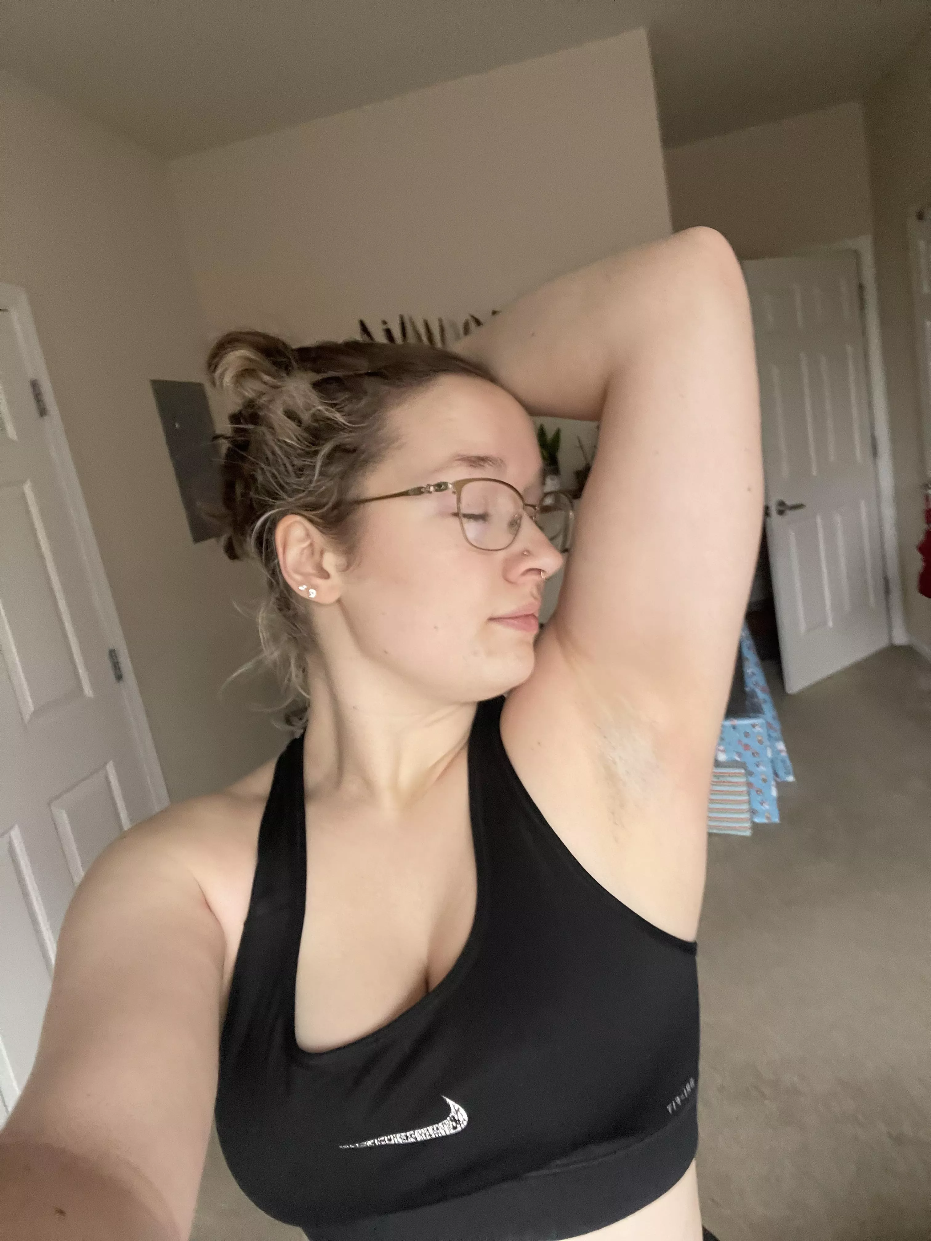 Post sweaty workout today