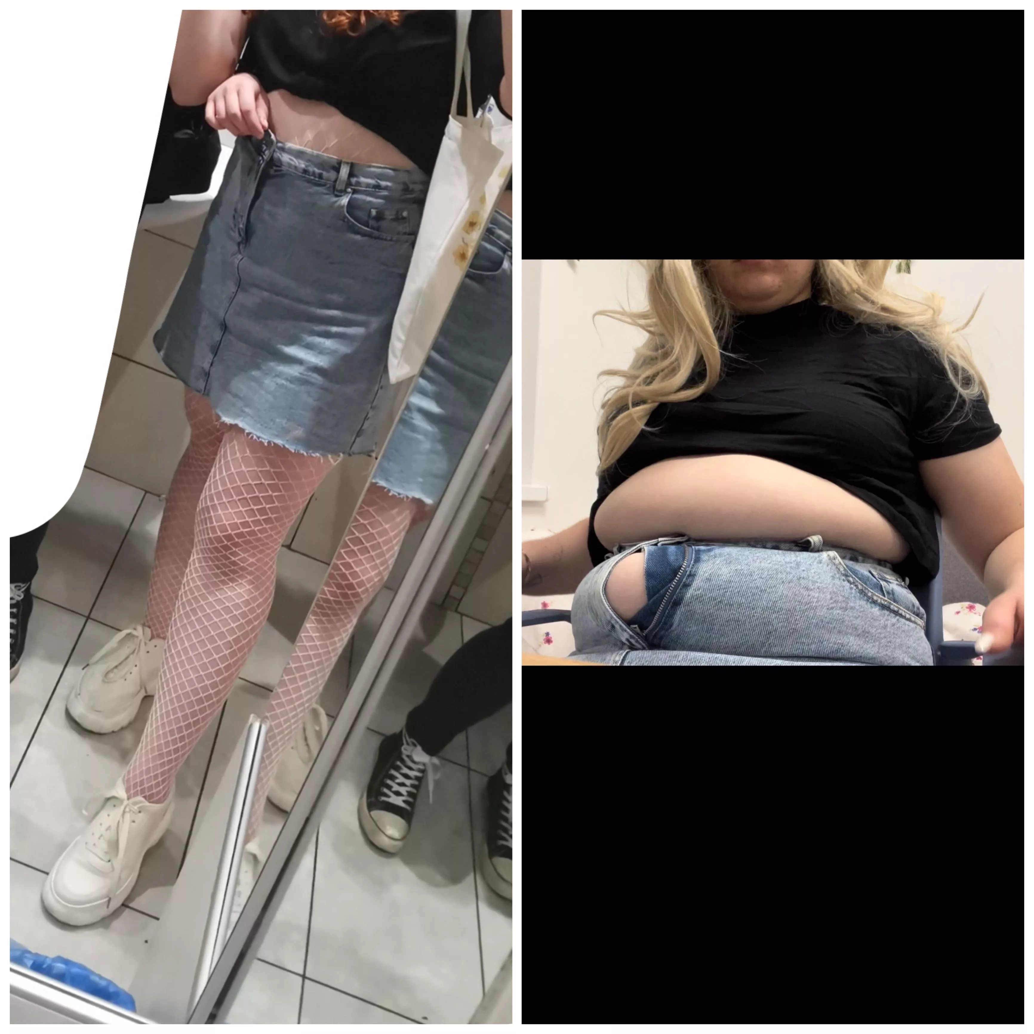 Same outfit different belly 🥹 Please Tease me 🐽There is a huge sale on my OnlyFans @fatmerida right now