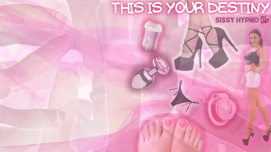 Surprise! The sissy desktop wallpaper for you. 😊 You can download it for free in high quality here: https://bit.ly/sissywallpaper