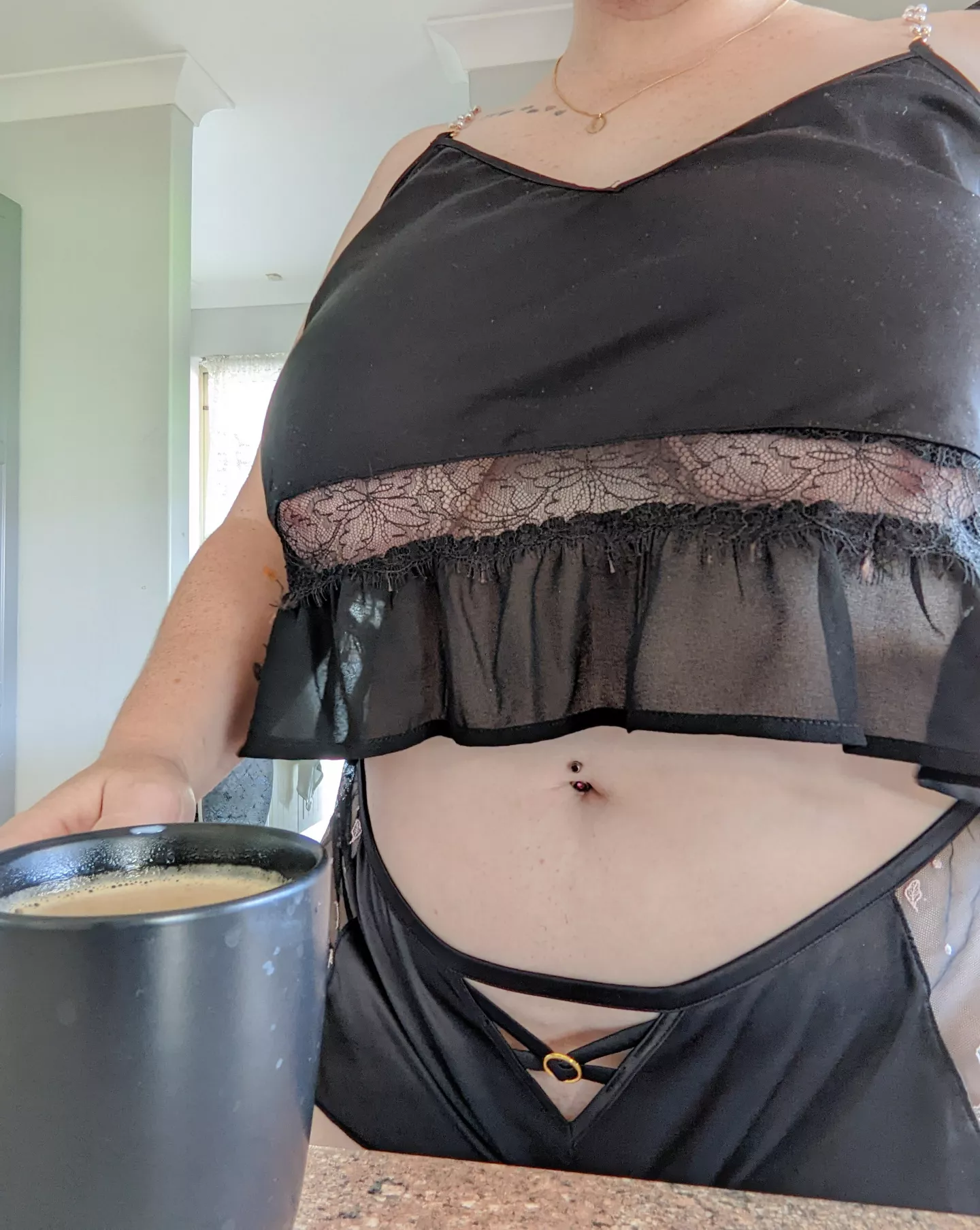 This top makes coffee time more interesting...