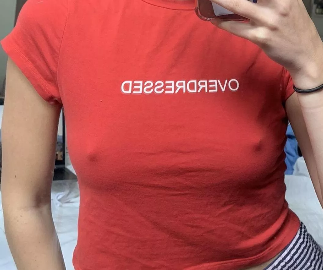 Too cold for braless today