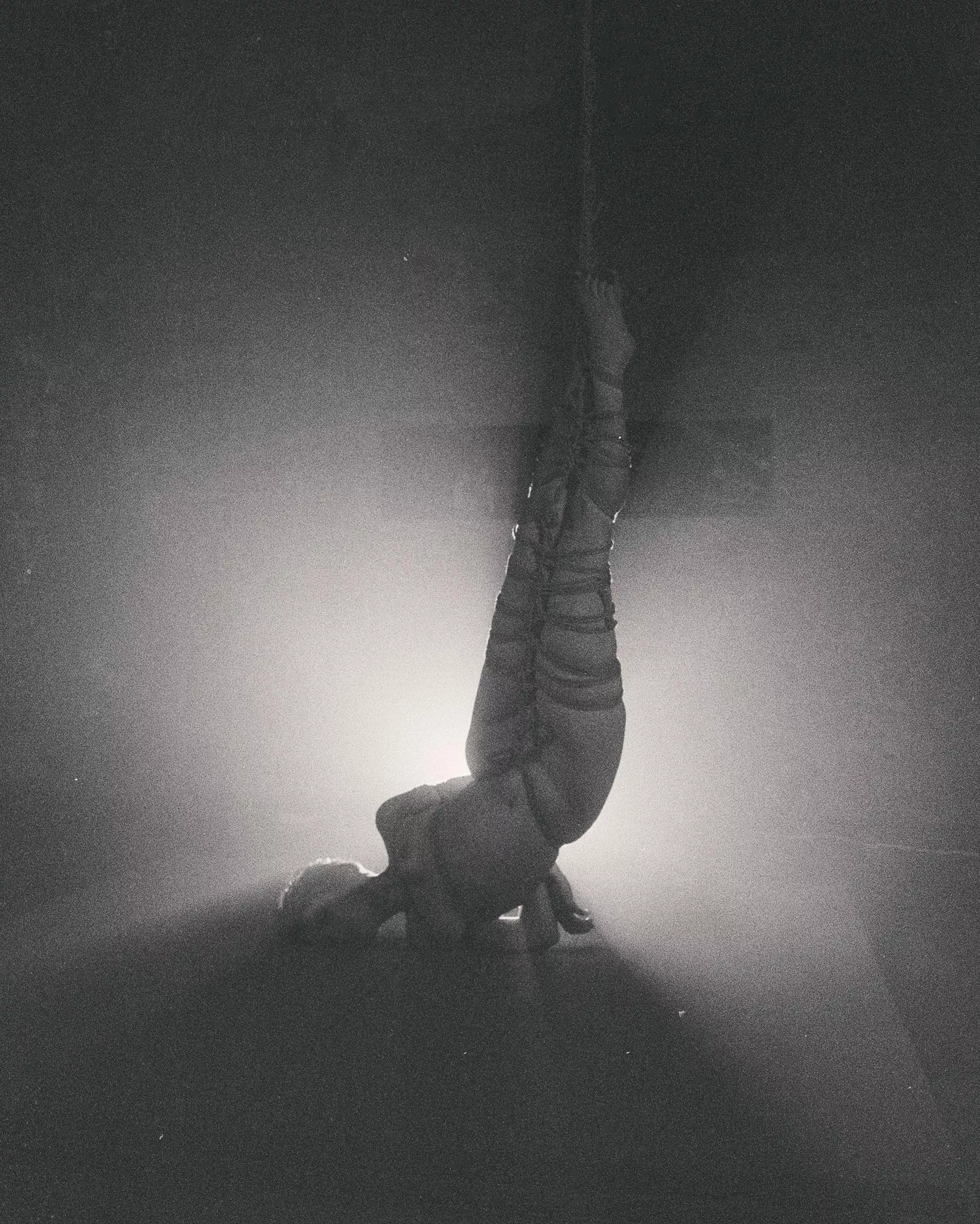 Vika tied by Alex, shot on film.