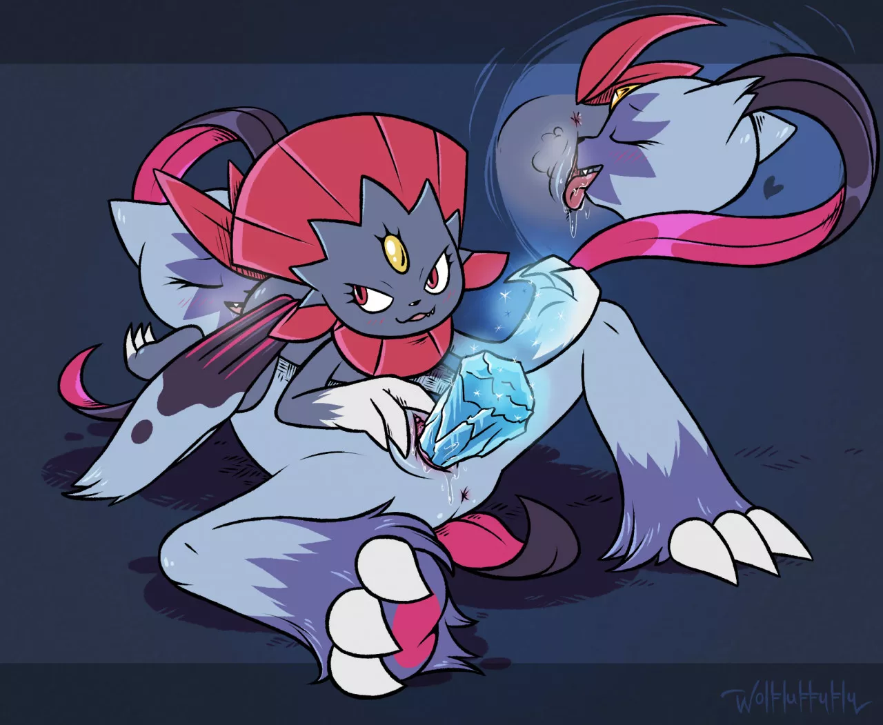 Weasels in love (Sneasler & Weavile) [FF] by Wolfluffyfly