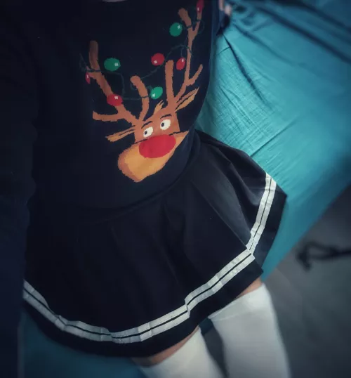 what do you think of my Christmas ouftit ?